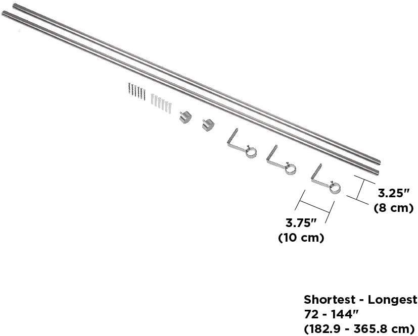 Umbra Cappa Adjustable Single Curtain Rod