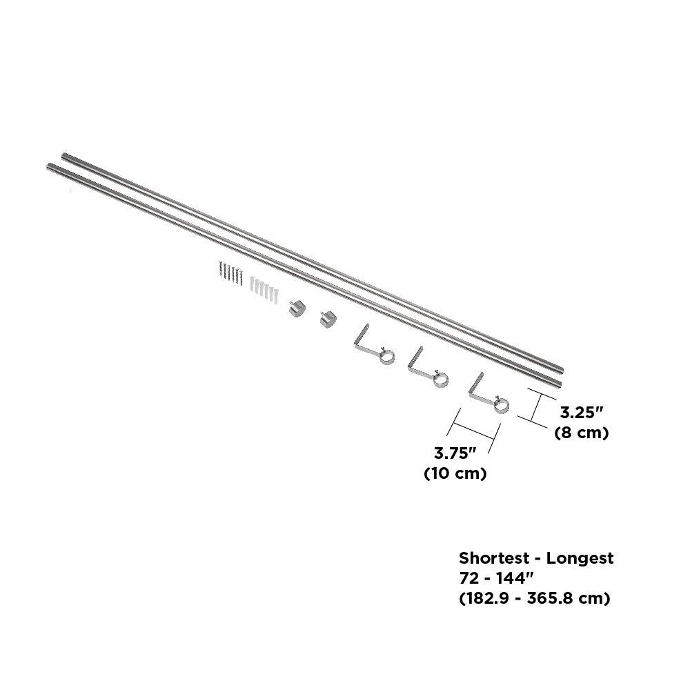 Umbra Cappa Adjustable Single Curtain Rod