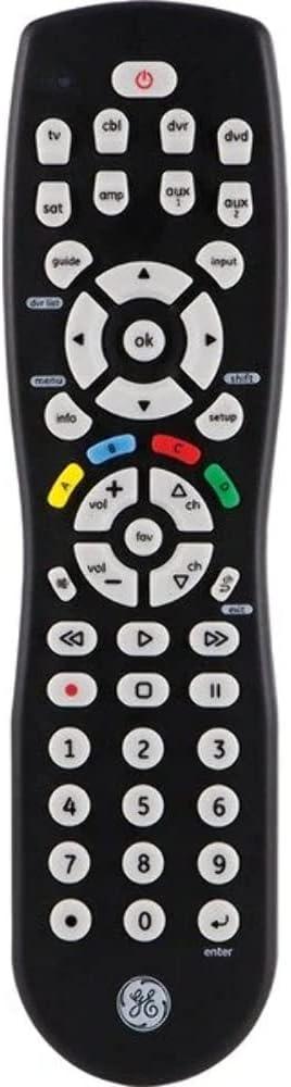 GE 8-Device Universal Remote, Black, 34929