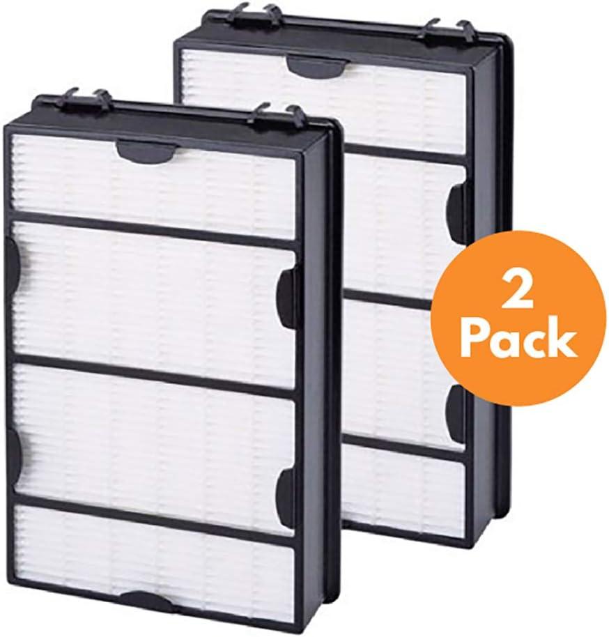 Nispira True HEPA Air Filter Replacement Compatible with Holmes Air Purifier HAPF600 HAPF600D HAPF600D-U2 Filter B, 2 Packs