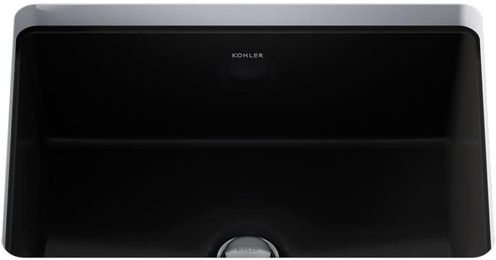 Verticyl 17" Rectangular Under-Mount Bathroom Sink with Overflow Drain