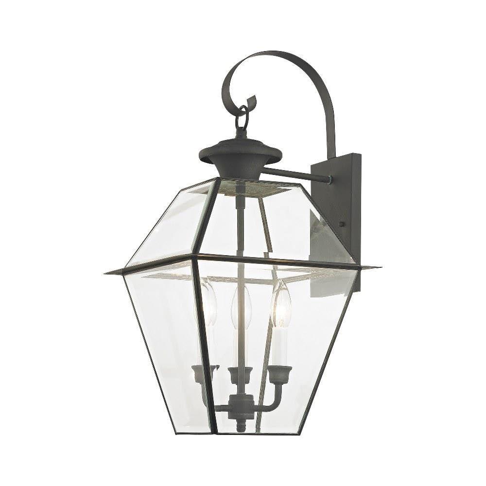 Livex Lighting Westover 3 - Light Wall Light in Charcoal