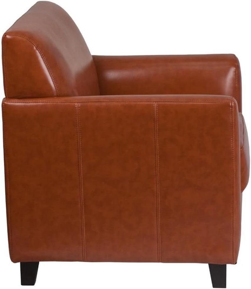 Hercules Faux Leather Seat Reception Chair with Wood Frame