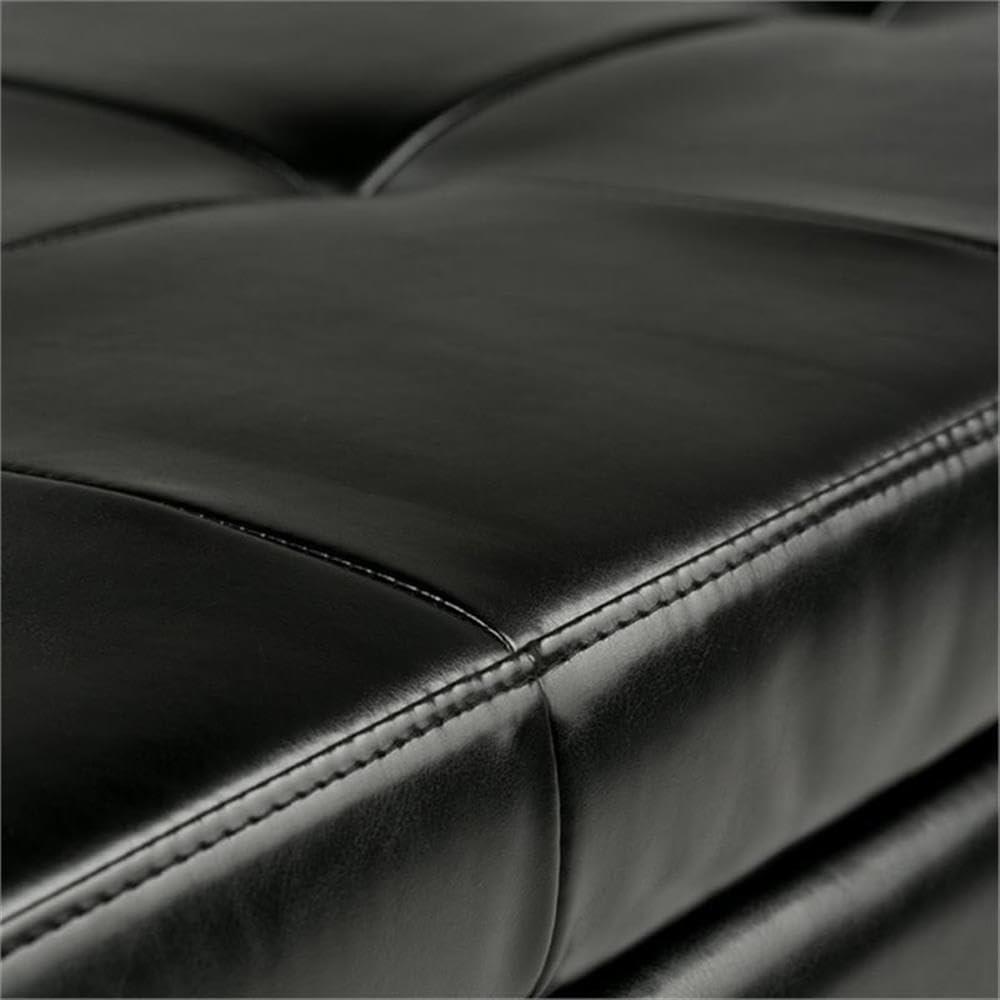 Bojanovice Faux Leather Storage Ottoman