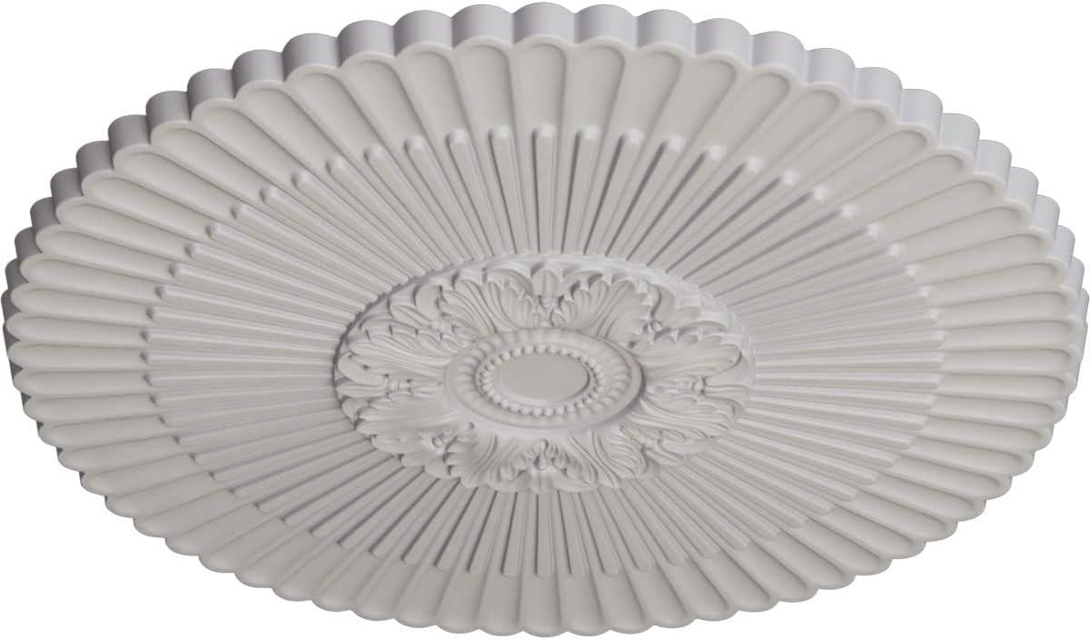 1-5/8 in. x 41 in. x 41 in. Polyurethane Nexus Ceiling Medallion, Ultra Pure White