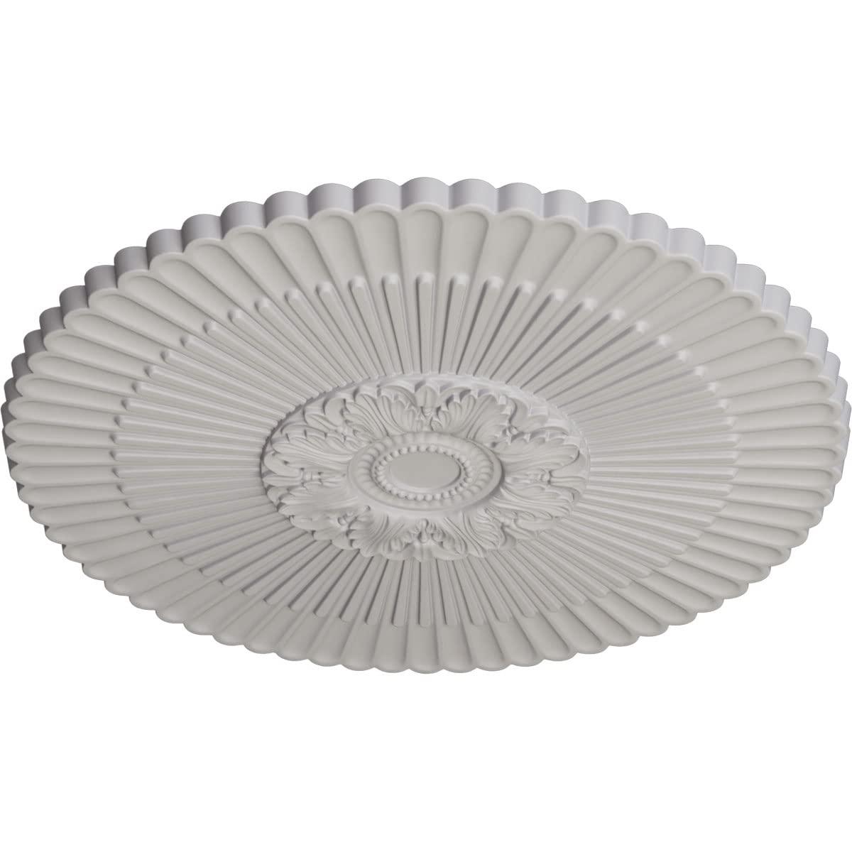 1-5/8 in. x 41 in. x 41 in. Polyurethane Nexus Ceiling Medallion, Ultra Pure White
