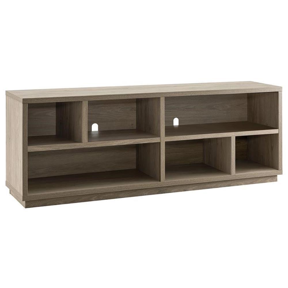 Evelyn&Zoe Bowman Rectangular TV Stand for TV's up to 65", Burnished Oak