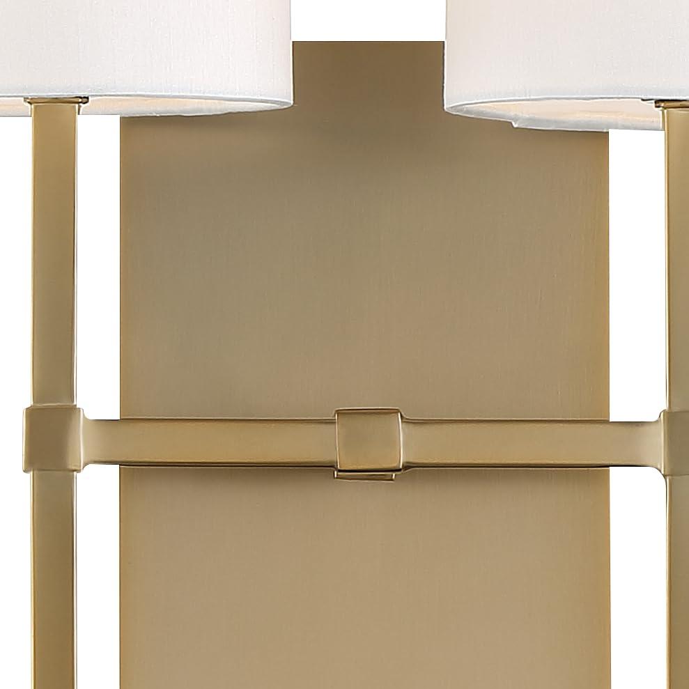 Two Light Wall Sconce-Aged Brass Finish Crystorama Lighting Ver-242-Ag