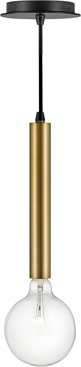 Lark Bobbie 1 - Light Pendant in  Lacquered Brass/Black