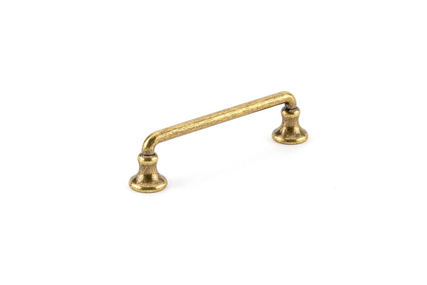 Richelieu Hardware BP0874R3 Toulon Collection 3 3/4-inch (96 mm) Center-to-Center Regency Brass Traditional Round Cabinet and Drawer Pull Handle for Kitchen, Bathroom, and Furniture