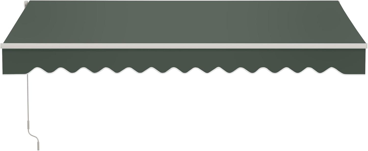 Retractable Patio Awning - White Frame
