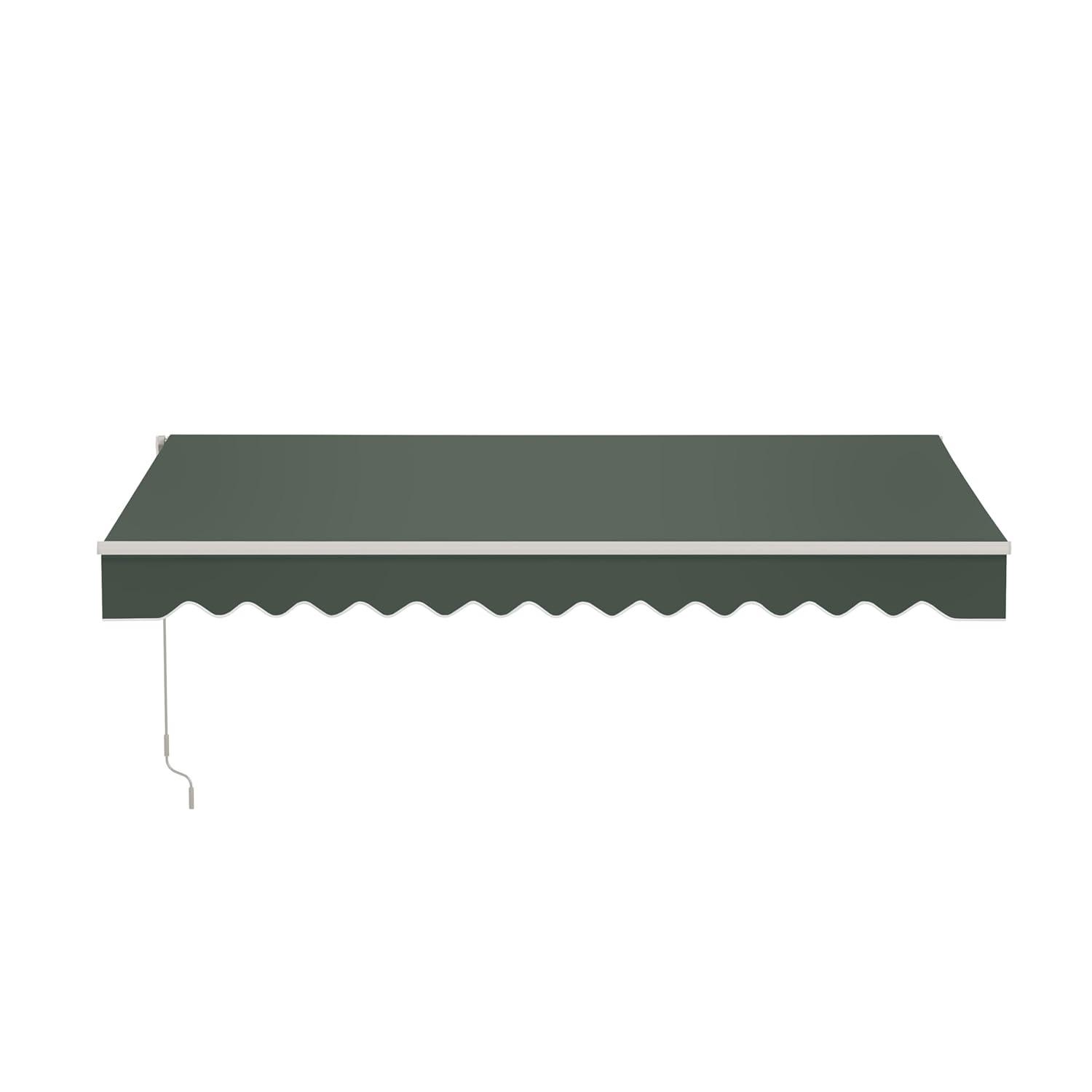 Retractable Patio Awning - White Frame