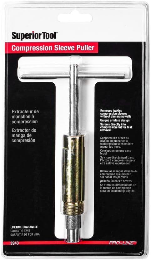 Superior Tool Compression Sleeve Puller,Pipe 1/2 In 3943