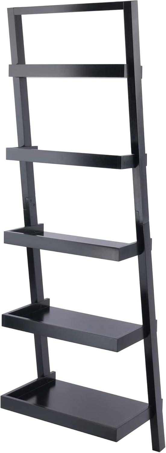 74.65&#34; Bailey Leaning Shelf Black Finish - Winsome