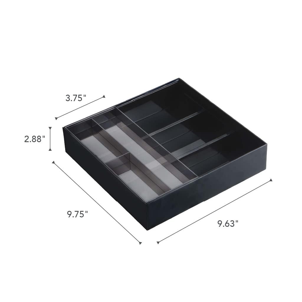 Tower Yamazaki Home Expandable Cutlery Drawer Organizer, Kitchen Storage Tray, Plastic, Expandable