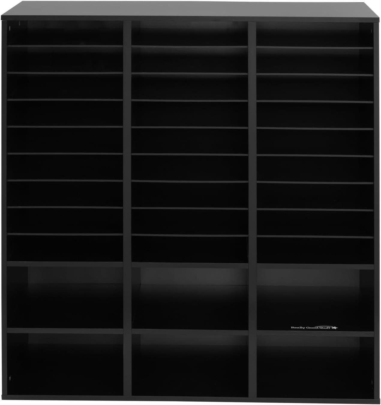 27-Slot Mail And Supplies Center With 6 Cubbies