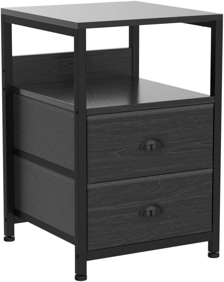 Furologee Nightstands Set of 2, White
