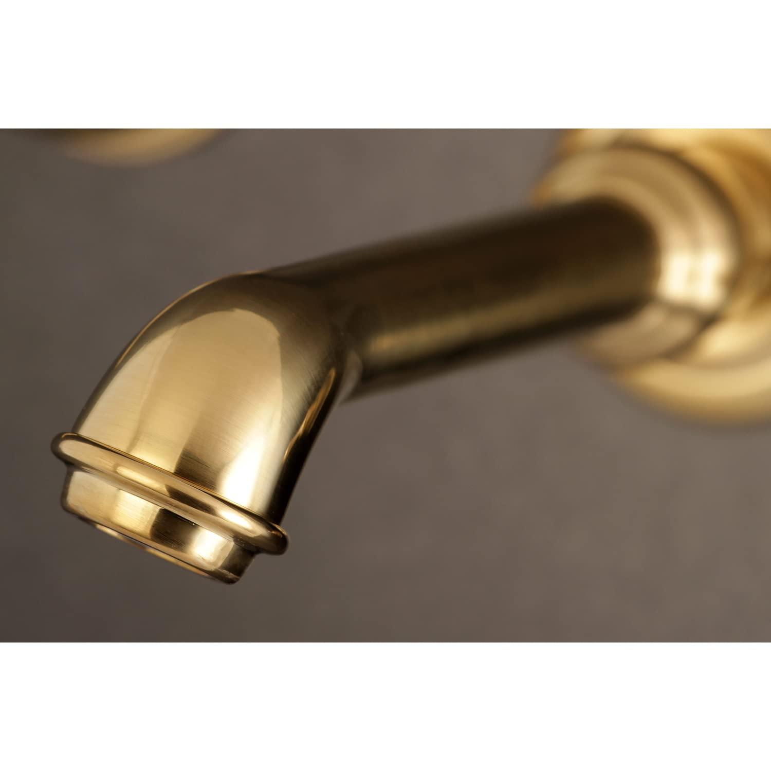 Kingston Brass English Country Two-Handle 3-Hole Wall Mount Roman Tub Faucet