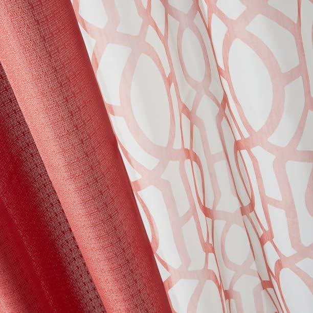 Better Homes & Gardens Traditional Jacquard Grommet Light Filtering, Sheer Curtain Panel, 74" x 95" (2 Panels)