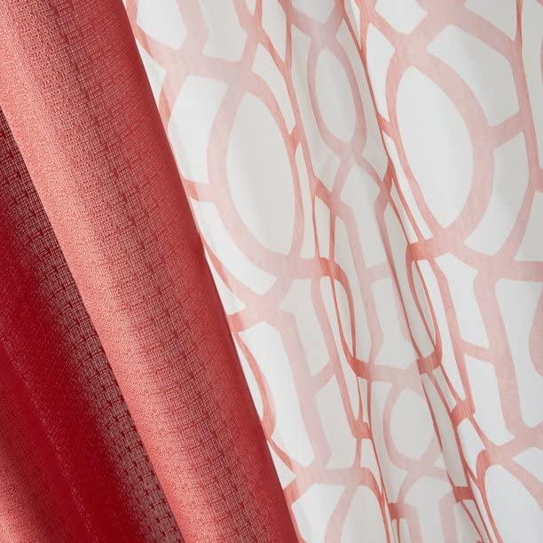 Better Homes & Gardens Traditional Jacquard Grommet Light Filtering, Sheer Curtain Panel, 74" x 95" (2 Panels)