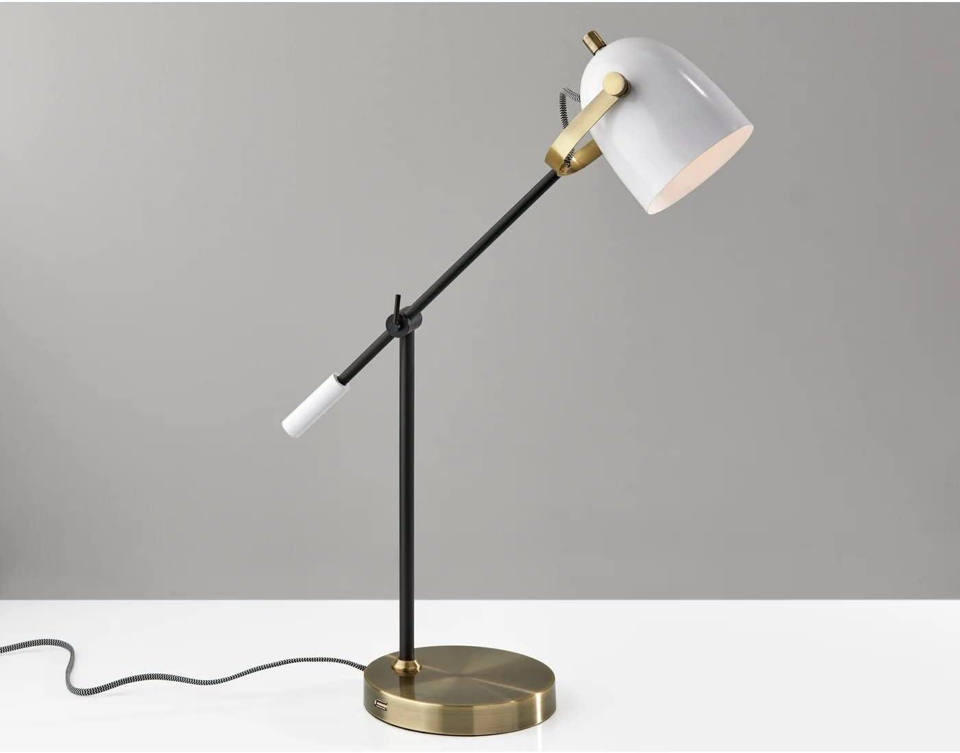 Kenneth Metal USB Task Table Lamp (29")
