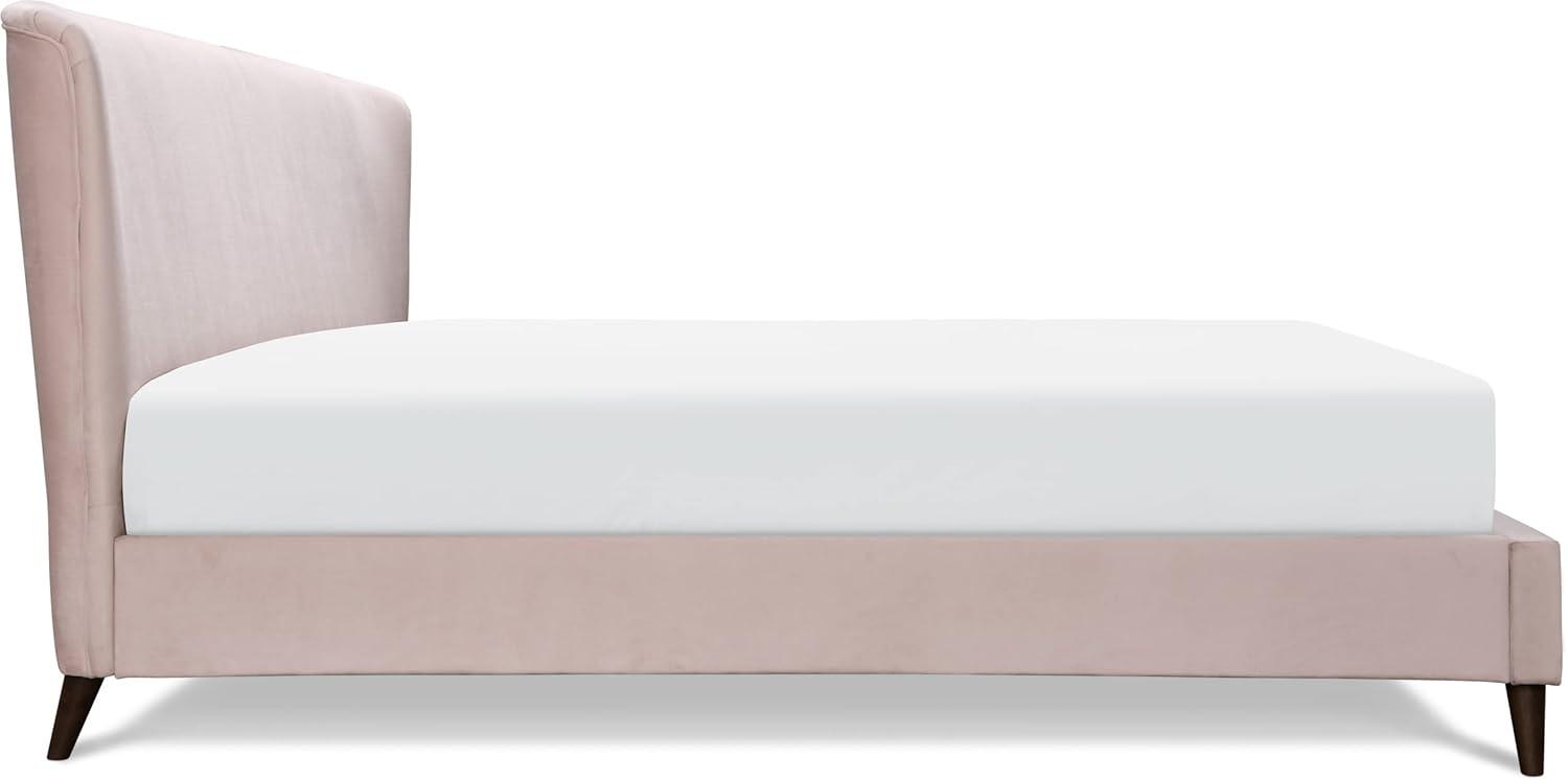 Adore Decor Adele Jupiter Wingback Upholstered Platform Bed