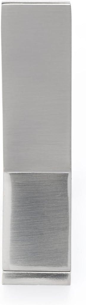 Brushed Nickel Contemporary Wall Mount Metal Hook