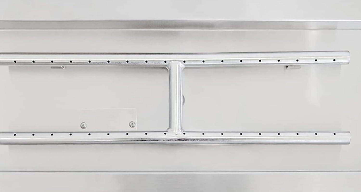 Stainless Steel 24-Inch Rectangular Drop-In Gas Fire Pit Burner