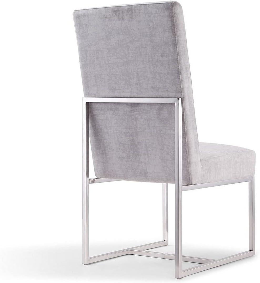 Set of 2 Element Velvet Dining Chairs - Manhattan Comfort