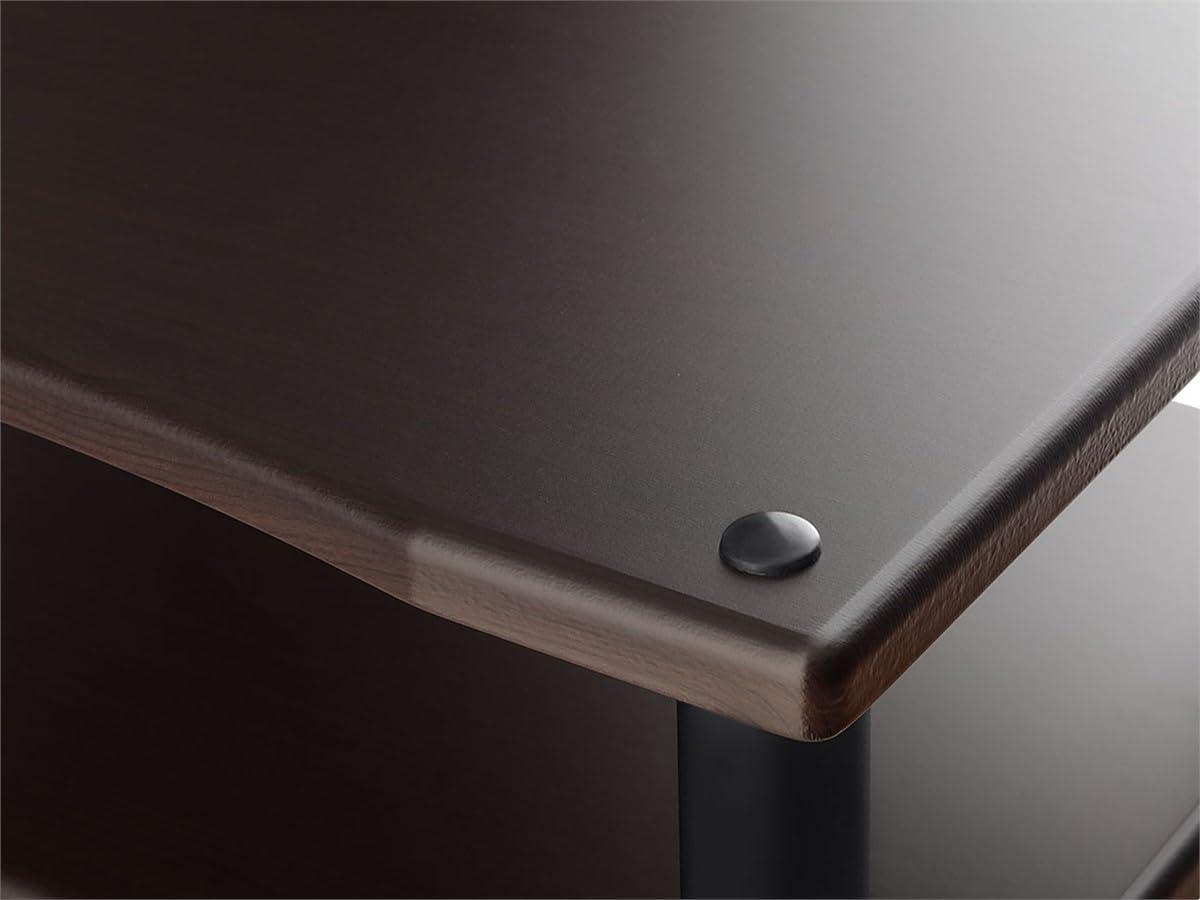 Monolith 4 Tier Audio Stand XL - Espresso, Open Air Design, Each Shelf Supports Up to 75 lbs., Perfect Way to Organize AV Components