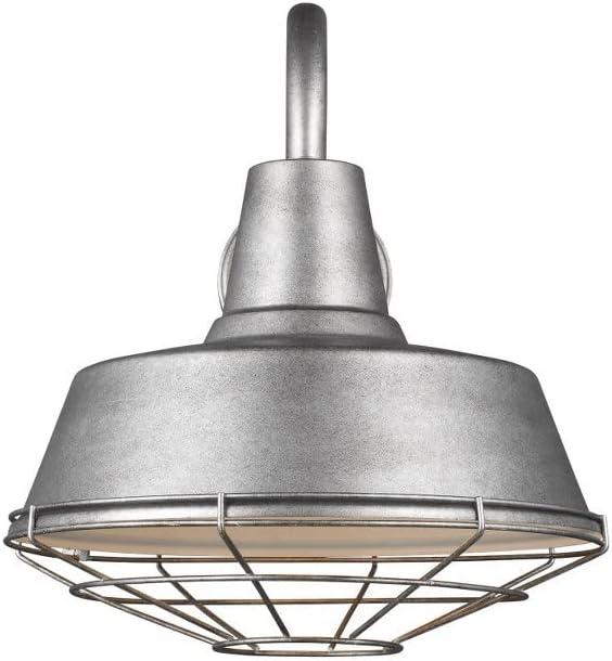 Generation Lighting Barn Light Weathered Pewter Large Cage