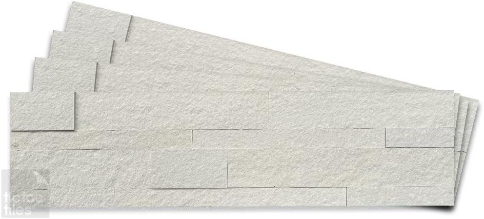 6" x 24" Natural Stone Peel & Stick Mosaic Tile