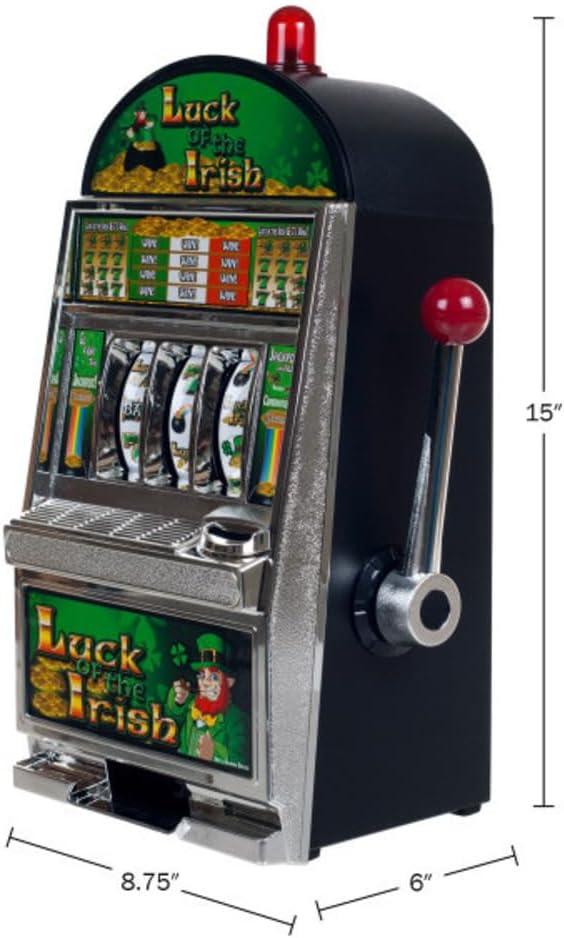 Luck of the Irish 15" Slot Machine Bank with Flashing Lights