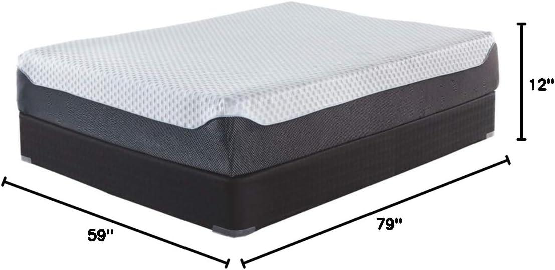 Queen Size White Gel Memory Foam Mattress with Micro Cool Cover