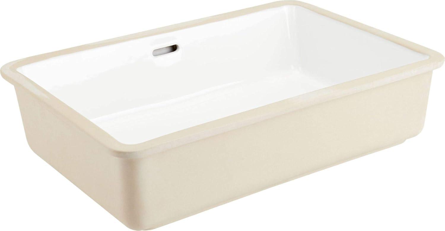 Destin 23" Rectangular Vitreous China Undermount Bathroom Sink