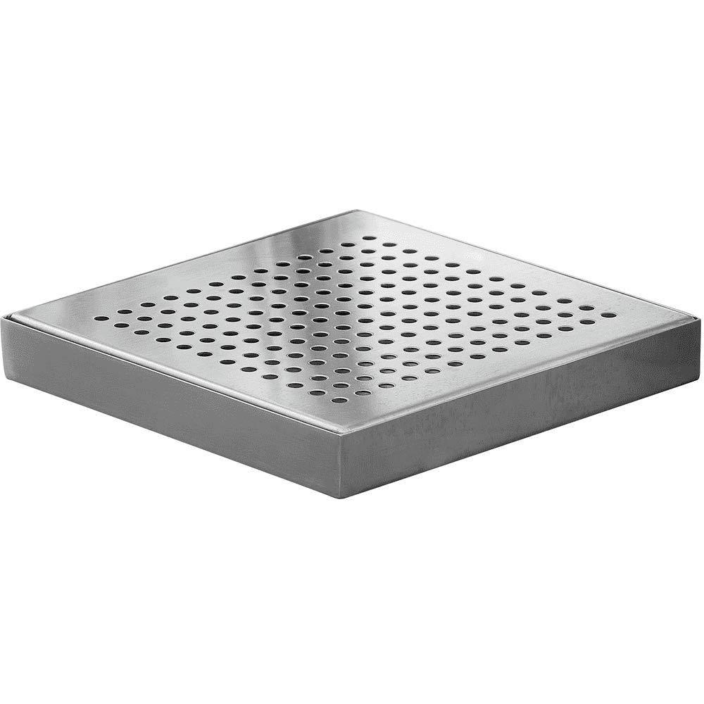 6" Square Stainless Steel Drip Tray