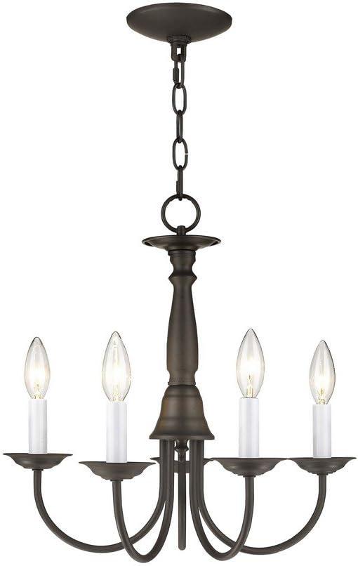 Livex Lighting Home Basics 5 - Light Chandelier in Bronze