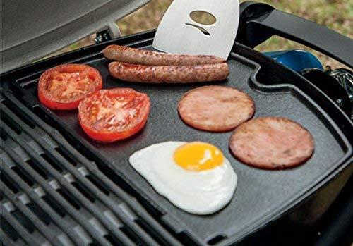 Black Porcelain-Coated Steel Grill Top Griddle for BBQ