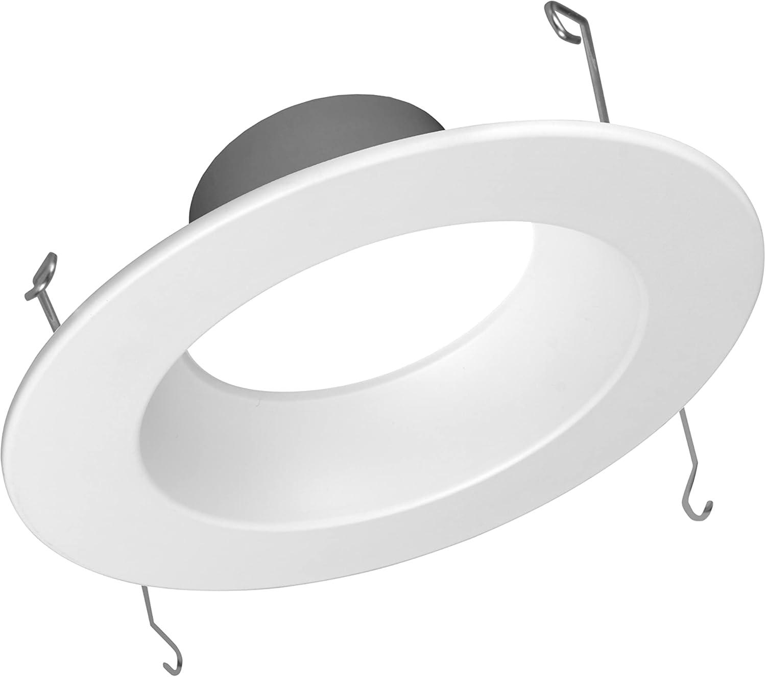 White Aluminum 7.38-Inch LED Recessed Downlight