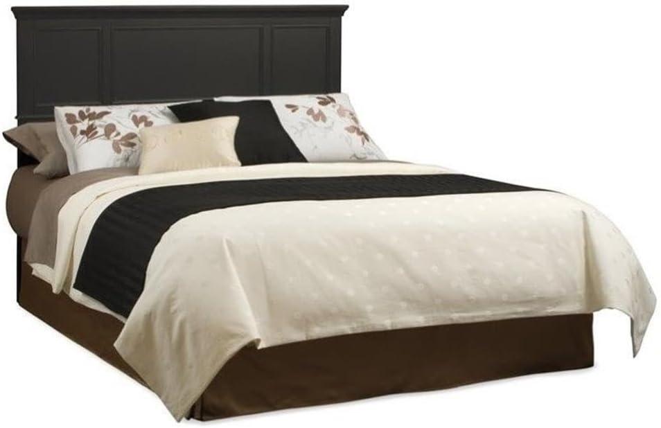 Hawthorne Collections Traditional Wood Full Queen Panel Headboard in Black