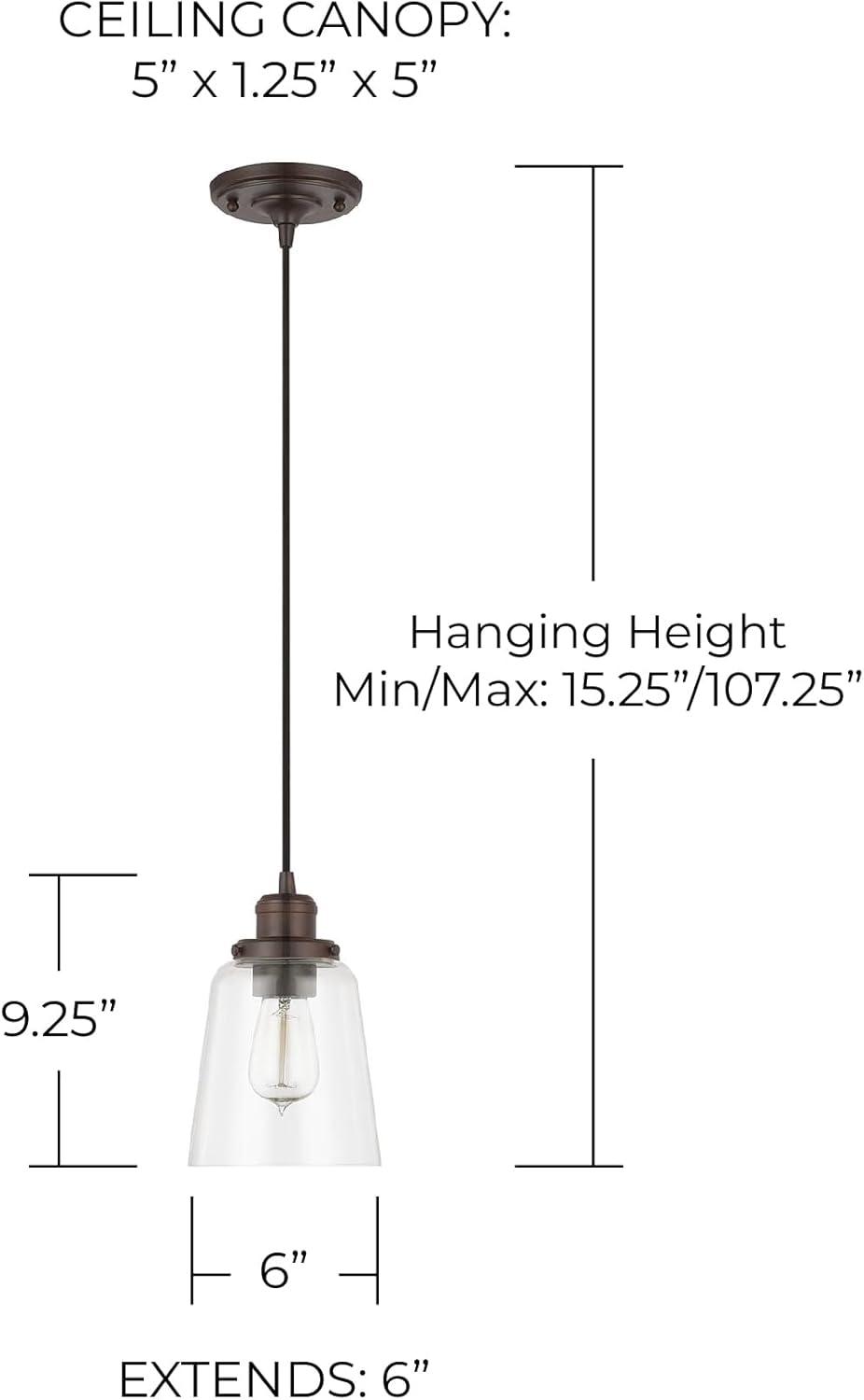Capital Lighting Fallon 1 - Light Pendant in  Burnished Bronze