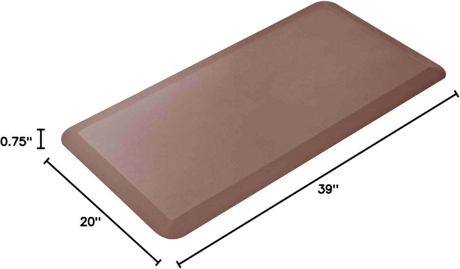 Cook N Home Anti Fatigue Floor Mat - 3/4 Inch Thick Perfect Kitchen Mats for Floor, Standing Desk Mat - Comfort at Home, Office, Garage -Durable - Stain Resistant - Non-Slip Bottom (39 x 20", Brown)