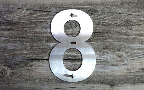 ModernStainlessHardware 6'' H Stainless Steel House Number