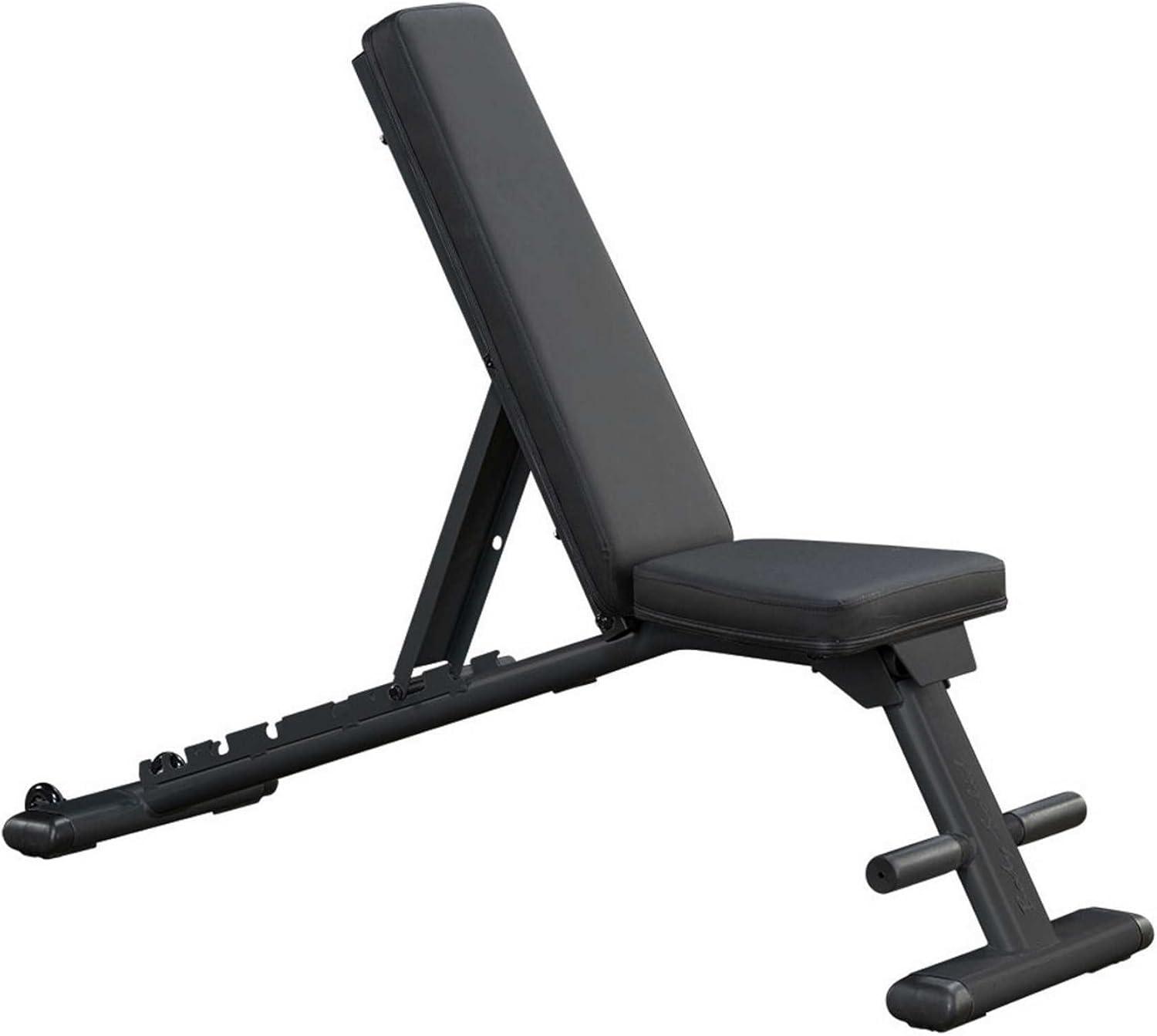 Black Adjustable Multi-Position Folding Workout Bench