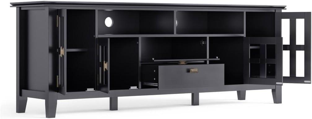 Simpli Home Artisan 53"W Solid Wood Contemporary Tall TV Stand for TVs up to 60" with Adjustable Shelves & Reviews | Wayfair