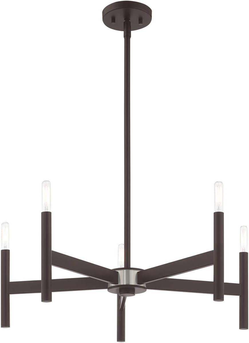 Livex Lighting Copenhagen 5 - Light Chandelier in  Bronze