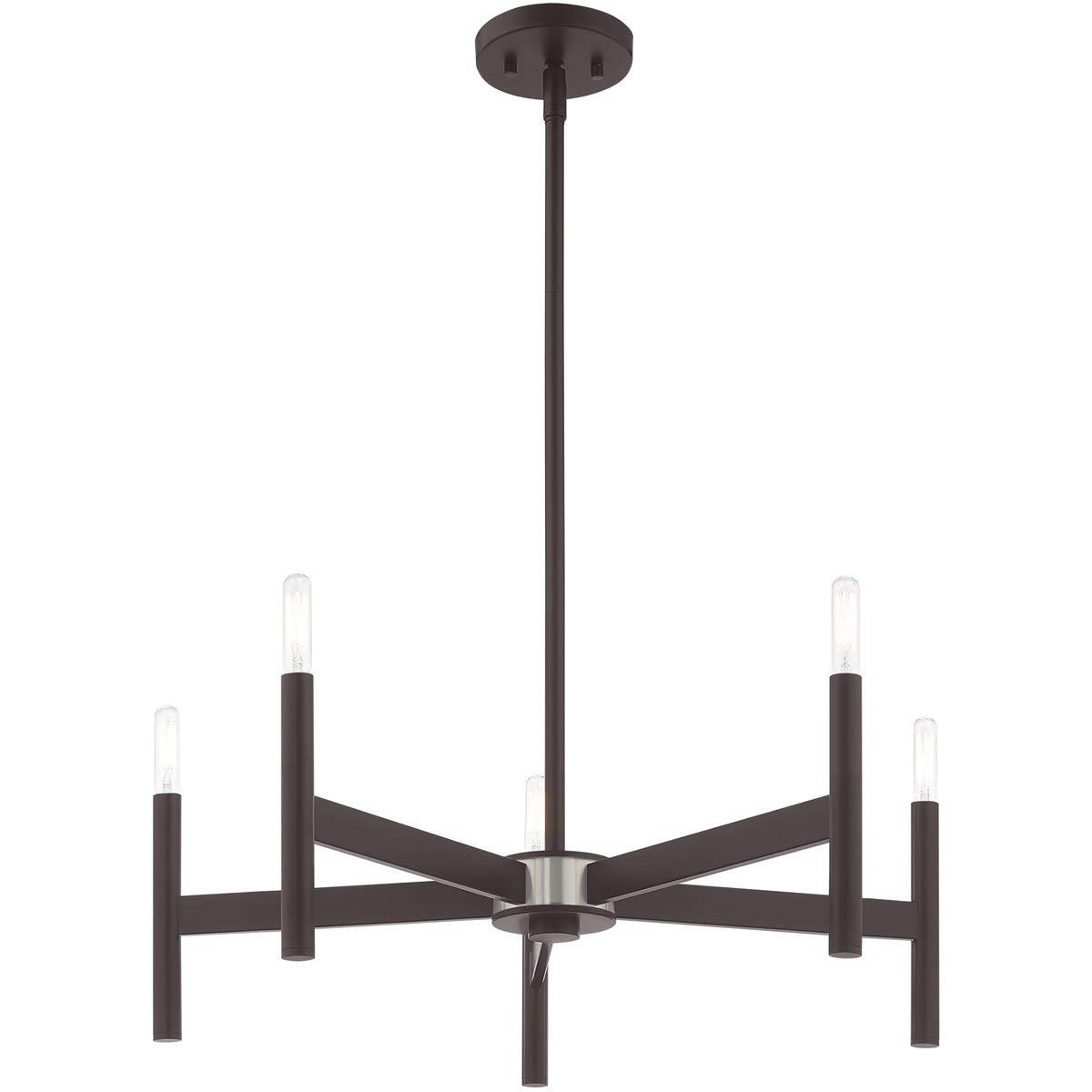 Livex Lighting Copenhagen 5 - Light Chandelier in  Bronze
