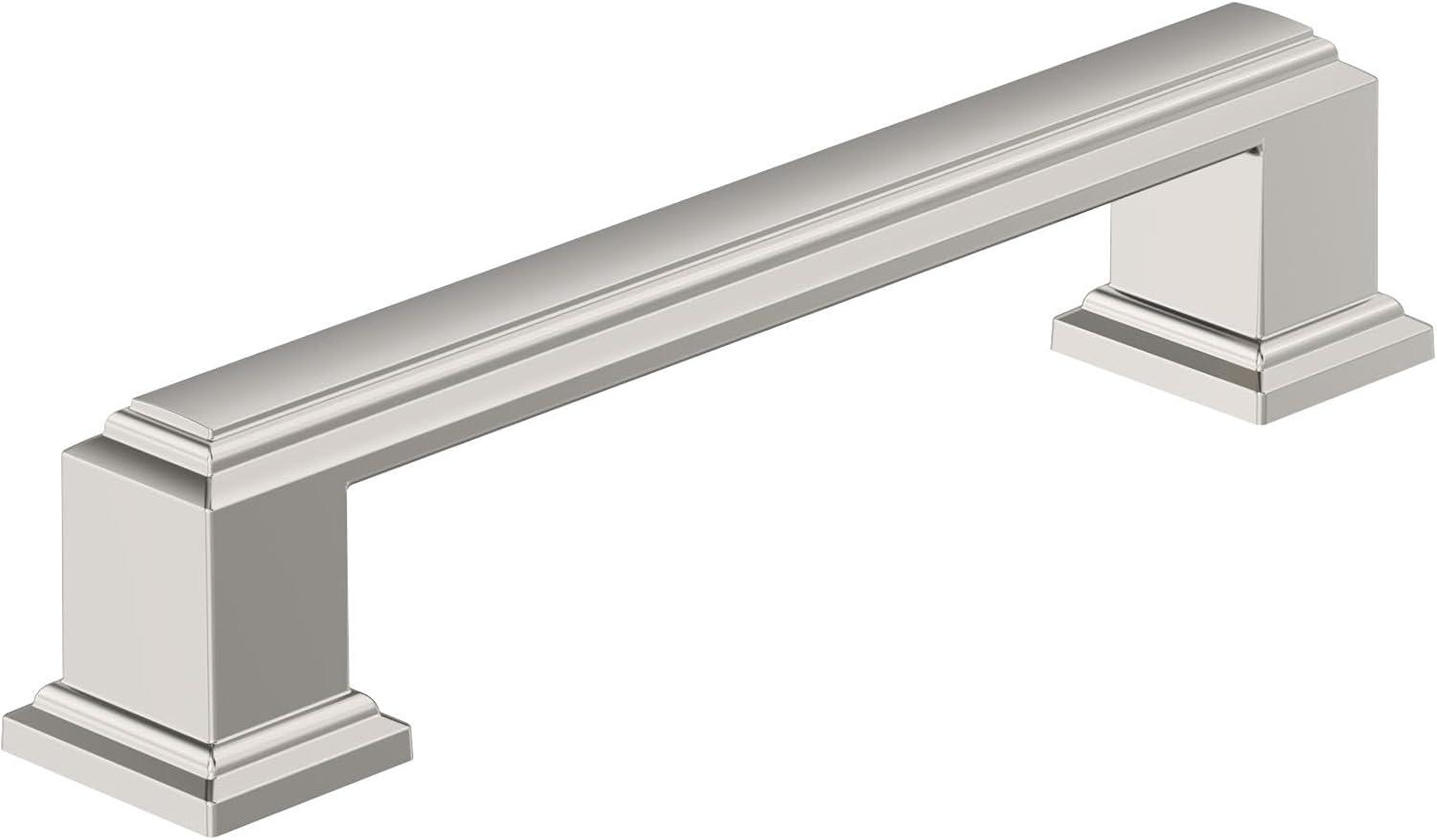 Amerock Appoint 3-3/4 inch (96mm) Center-to-Center Polished Nickel Cabinet Pull