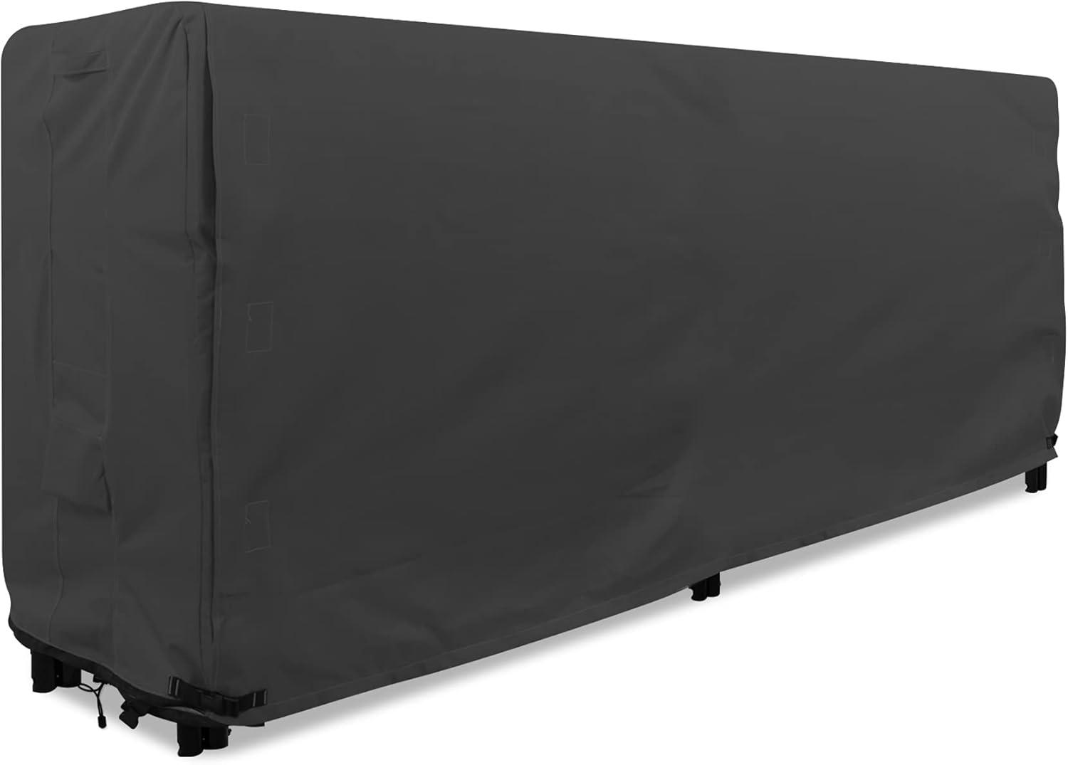 KHOMO GEAR - Heavy Duty Log Rack Cover - 8 Feet - Sahara Series - Black