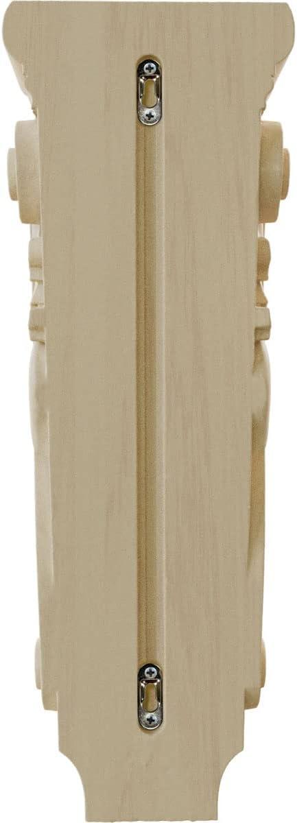 Large Acanthus Pilaster Rubberwood Corbel, 20" Height